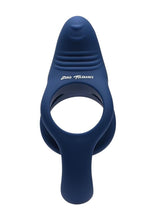Load image into Gallery viewer, Zero Tolerance Ring Around The Rosy Rechargeable Silicone Double Cock Ring - Blue
