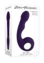 Load image into Gallery viewer, Zero Tolerance Rip Curl Rechargeable Silicone Prostate Vibrator - Purple
