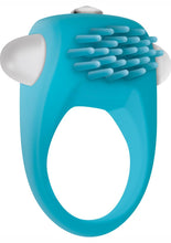 Load image into Gallery viewer, Zero Tolerance Teal Tickler Silicone Vibrating Cock Ring - Teal
