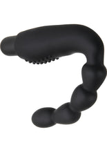 Load image into Gallery viewer, Zero Tolerance The Emperor Silicone Prostate Stimulator with Rechargeable Bullet and Remote Control - Black
