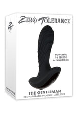 Load image into Gallery viewer, Zero Tolerance The Gentleman Rechargeable Silicone Vibrating Prostate Massager - Black
