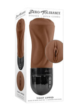 Load image into Gallery viewer, Zero Tolerance Tight Lipped Rechargeable Pussy Masturbator - Chocolate
