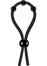 Load image into Gallery viewer, Zero Tolerance Ultimate Silicone Lasso with Adjustable Pleasure Beads - Black
