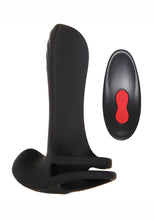 Load image into Gallery viewer, Zero Tolerance Vibrating Girth Enhancer Silicone Rechargeable Sleeve with Remote Control - Black/Red
