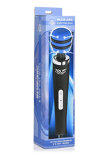 Load image into Gallery viewer, Zeus Electrosex E-Stim Vibrating Silicone Wand Massager - Black/Blue
