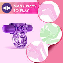 Load image into Gallery viewer, Play With Me Couples Play Vibrating Cockring (Purple)
