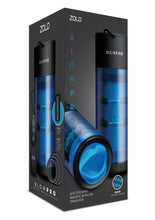 Load image into Gallery viewer, ZOLO Blowpro Vibrating Simulator Masturbator with Bullet - Black/Blue
