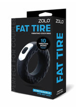 Load image into Gallery viewer, ZOLO Fat Tire Vibrating Silicone Rechargeable Cock Ring
