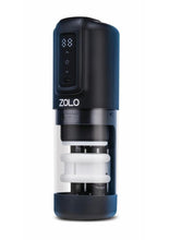 Load image into Gallery viewer, ZOLO Hawk Tuah Ultimate BJ Thrusting Rechargeable Masturbator - Black/Clear
