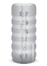 Load image into Gallery viewer, ZOLO The Girlfriend Stroker Squeezable Vibrating Masturbator with Bullet - Clear
