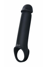 Load image into Gallery viewer, ZOLO Vibrating Remote Control Silicone Rechargeable Penis Extender Strap-On - Black
