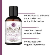 Load image into Gallery viewer, Sliquid Organics Natural Gel - 4.2oz (Water)
