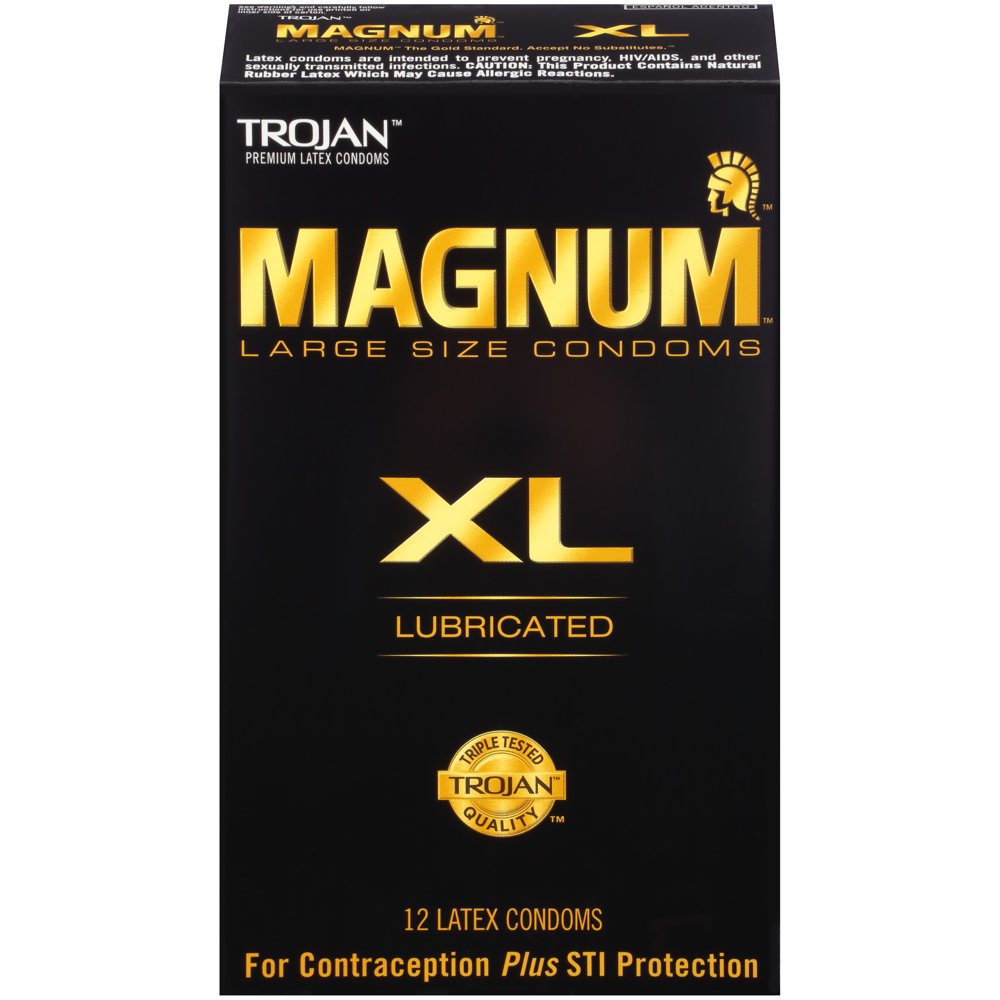 Trojan Magnum XL Condoms - 12 Pack