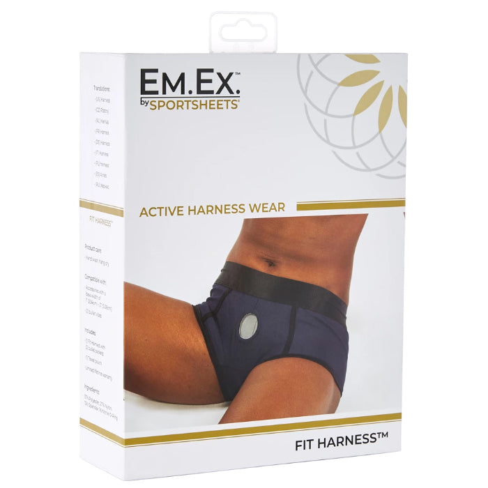 EmEx Fit Harness Boxer Brief - XSmall (Navy)