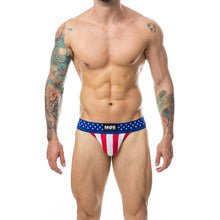 Load image into Gallery viewer, Mob USA Jock - Medium (Red/Whit/Blue)
