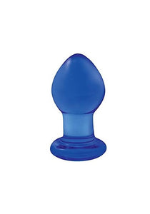 Crystal Glass Plug - Small (Blue)