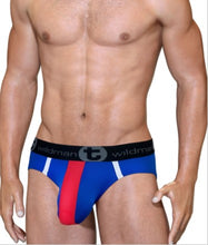 Load image into Gallery viewer, WildmanT - Big Boy Pouch Mesh Brief - XLarge (Red/White/Blue)
