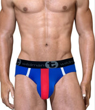 Load image into Gallery viewer, WildmanT - Big Boy Pouch Mesh Brief - XLarge (Red/White/Blue)
