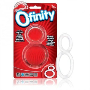 Ofinity Double Cock Ring (Clear)