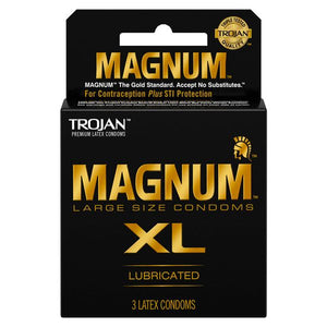 Trojan Magnum XL Condoms - 3 Pack