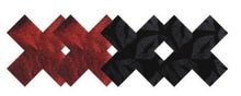 Load image into Gallery viewer, Peekaboos Pasties -  Stolen Kisses Xs (Red &amp; Black)
