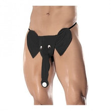 Load image into Gallery viewer, Squeaker Elephant G-String - One Size (Black)
