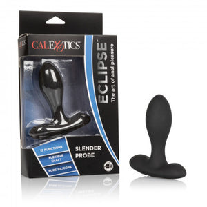 Eclipse Slender Anal Probe - Silicone (Black)