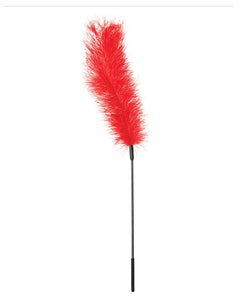 Ostrich Feather Tickler (Red)