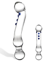 Load image into Gallery viewer, Gläs Textured G-Spot Dildo - 6 inch (Clear)
