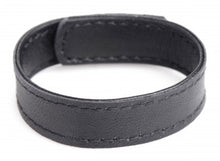 Load image into Gallery viewer, Leather and Velcro Cock Ring (Black)
