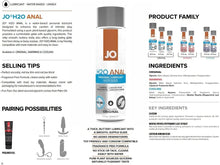 Load image into Gallery viewer, JO Warming H2O Anal  - 2oz (Water)
