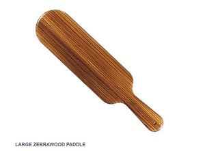 Paddle Crafted in Zebrawood - Full Size