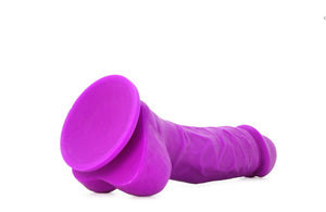 Colours Pleasures Silicone Dildo 5 inch (Purple)