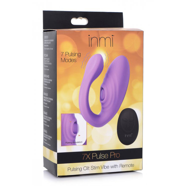 7X Pulsating and Clit Stimulating with Remote (Purple)