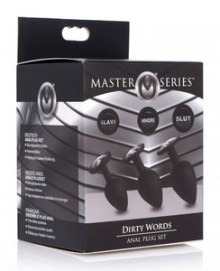 Dirty Words Anal Plug - Set of 3