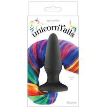 Load image into Gallery viewer, Unicorn Tails Silicone Butt Plug (Rainbow)
