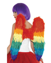 Load image into Gallery viewer, Rainbow Feather Wings (Large)
