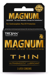Trojan Magnum Thin Large Condoms - 3 pack