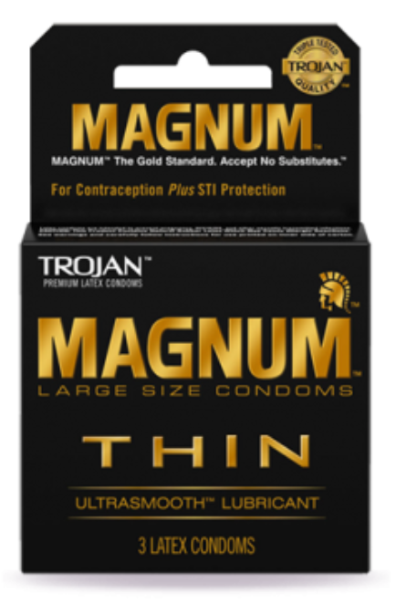 Trojan Magnum Thin Large Condoms - 3 pack