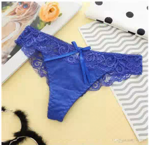 Laced with Back Panty - O/S (Blue)