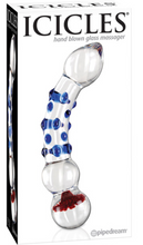 Load image into Gallery viewer, Icicles No 18 Dildo Glass (Blue/Red)
