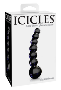 Icicles No 66 - Glass Dildos (Black)