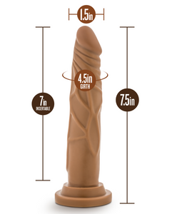 Dr. Skin Realistic Cock Basic 7.5 inch (Mocha)