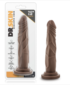 Dr. Skin Realistic Cock Basic - 7.5 inch (Chocolate)