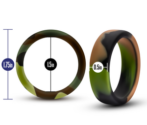 Performance - Cock Ring Silicone (Green Camouflage)