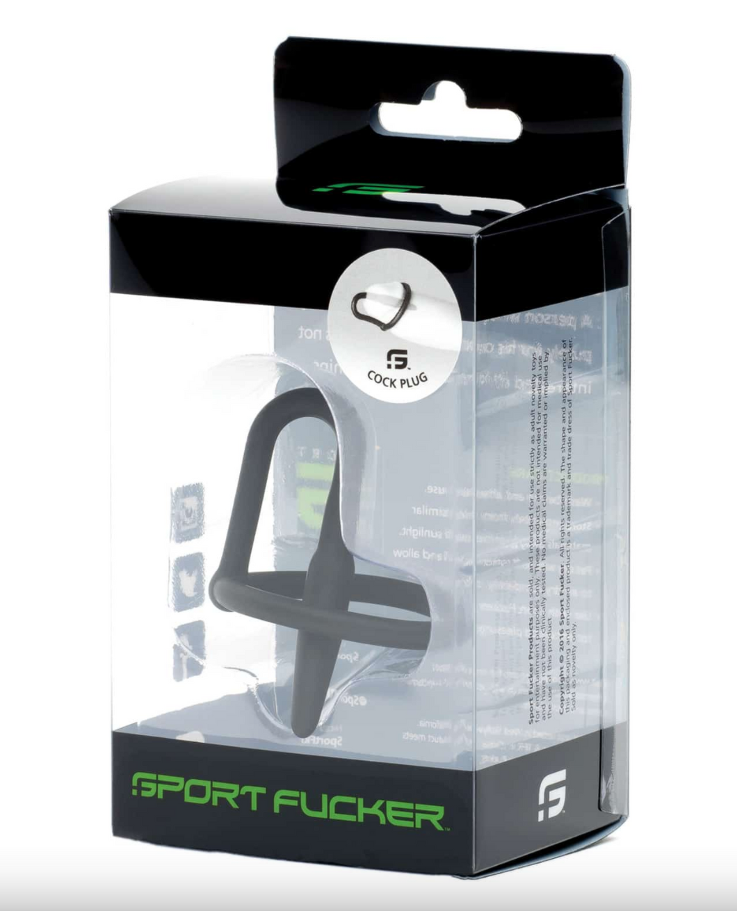 Sport Fucker Cock Ring Plug (Black)