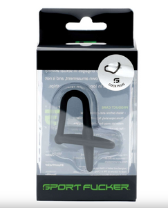 Sport Fucker Cock Ring Plug (Black)