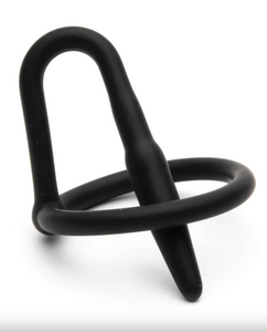 Sport Fucker Cock Ring Plug (Black)