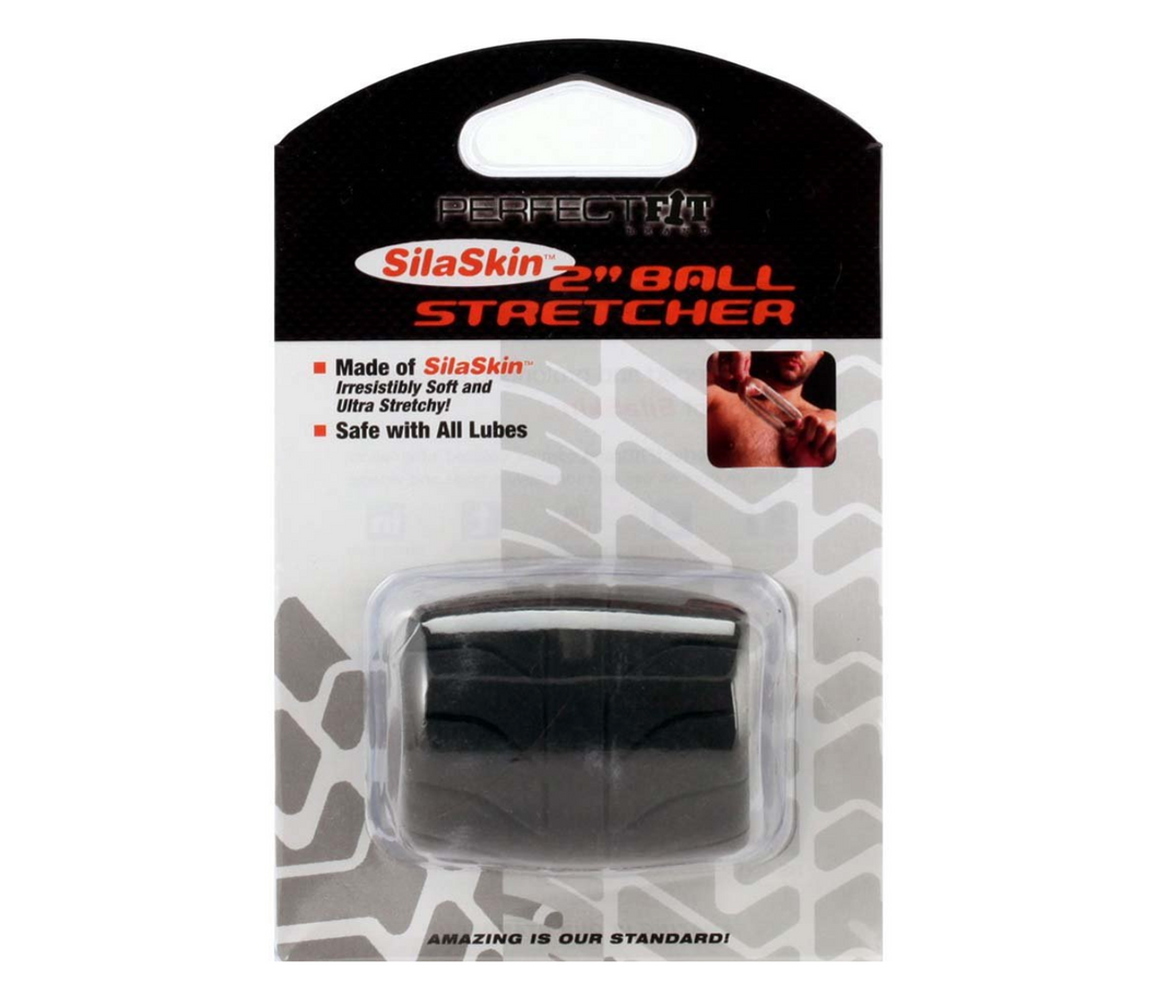 Perfect Fit - SilaSkin Ball Stretcher - 2 inch (Black)
