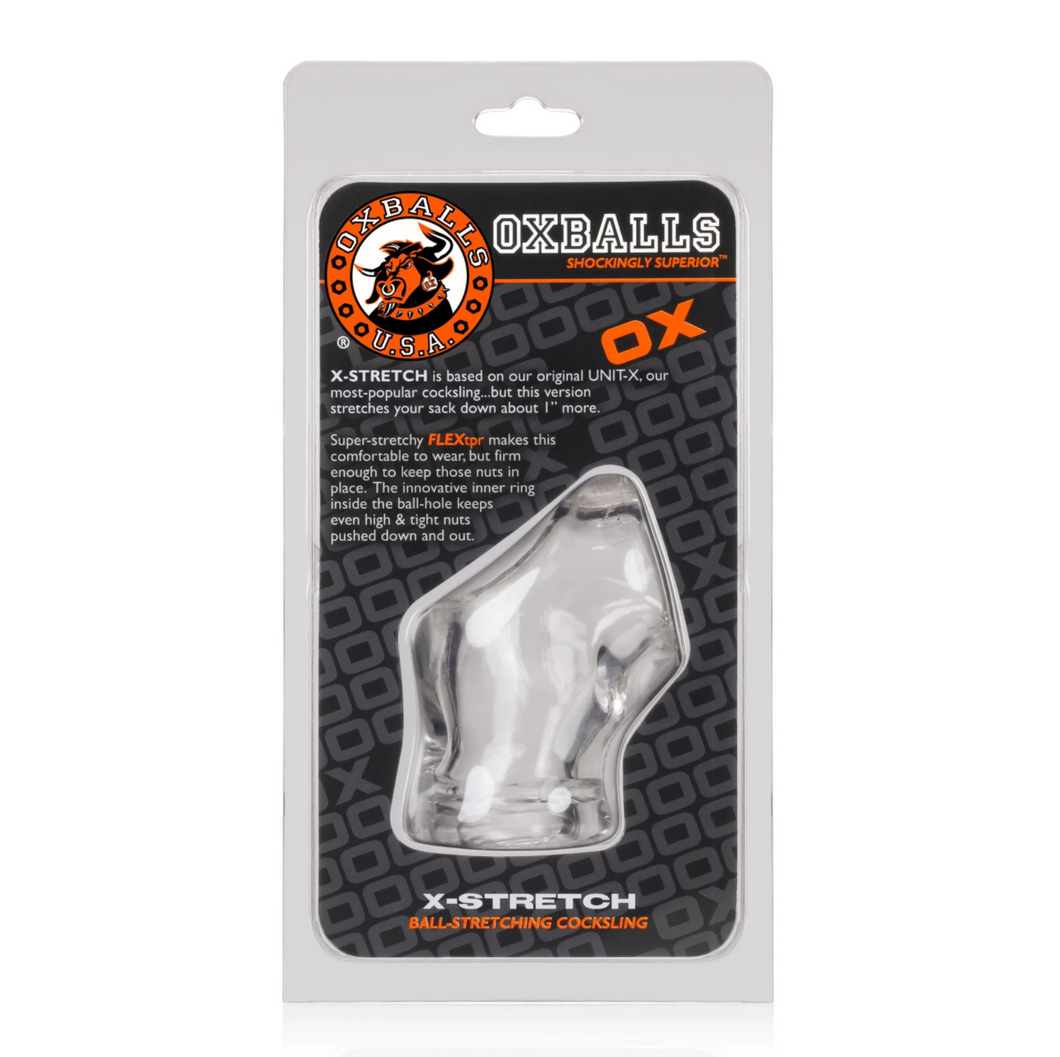 Oxballs X-Stretch Ball Stretcher Cocksling (Clear)